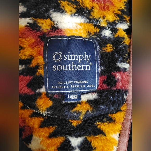 Simply Southern Colorful Quilted Women's Jacket Size Large! - Picture 5 of 5